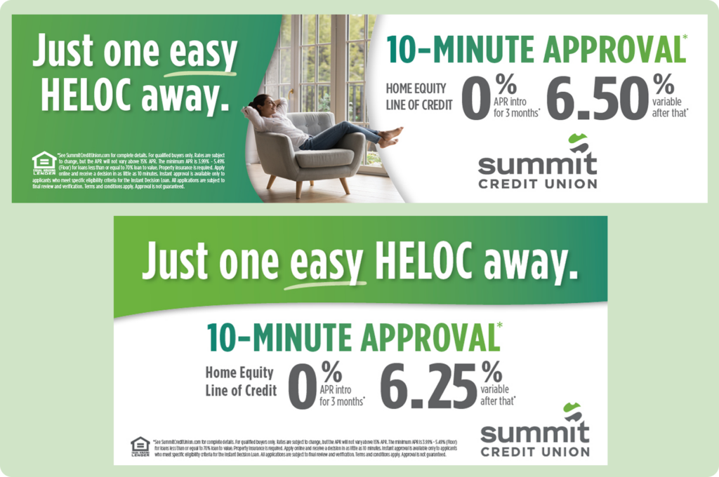 Summit Credit Union Billboard Campaign